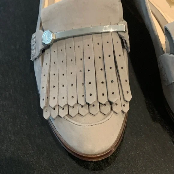 Louise et Cie Light Gray Fringe Loafers - Picture 2 of 5